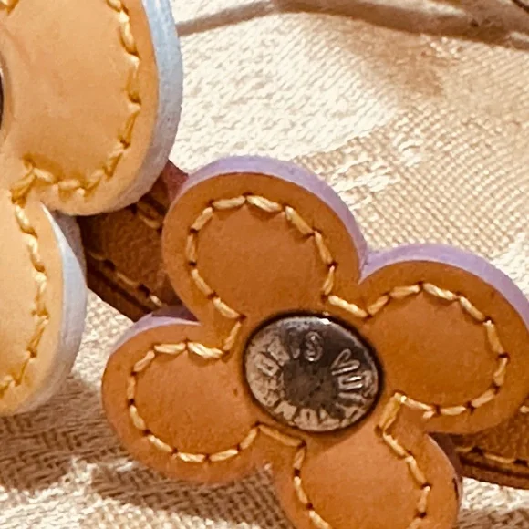 Authentic Louis Vuitton Tan Leather Double Strap Bracelet - Picture 6 of 14